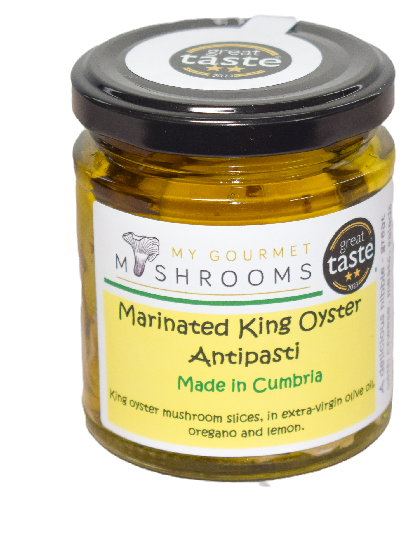 Marinated King Oyster Mushroom Antipasti - 190ml Jar -